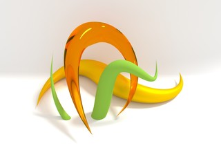 colorful organic shape