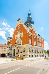 View at the Building of Town Hall in Hodonin - Czech Republic