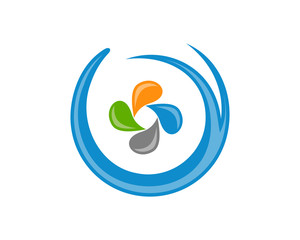 Abstract water medical health