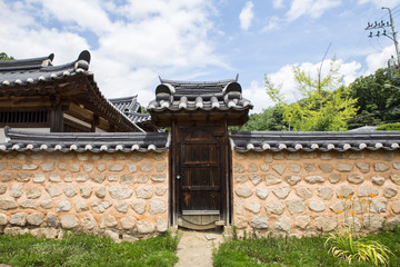 Harmony between Nature and Korean Traditional Houses, Hanok, in Korea