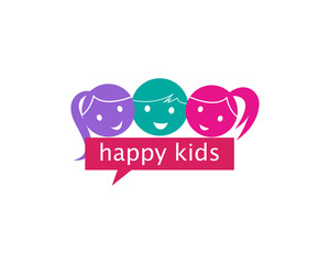 kids logo vector design illustration