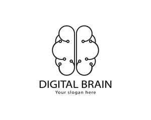 Brain Logo Template and symbols