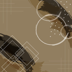 modern hijab pattern on brown background