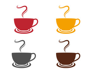 Coffee cup Logo Template vector icon design