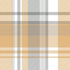 Printed roller blinds Beige Gold silver color check fabric texture seamless pattern