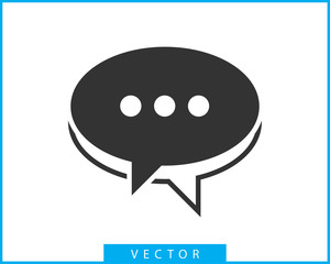 Talk bubble speech icon. Blank empty bubbles vector design elements. Chat on line symbol template. Dialogue balloon sticker silhouette.