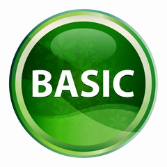 Basic Natural Green Round Button