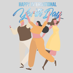 Collection of Happy International Youth Day Celebration