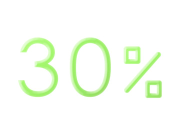 Display of% of simple design. There are color variations. シンプルなデザインの％表示