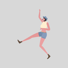 women pose expressing happy international youth day