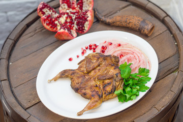 Delicious food in the restaurant