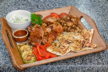  Delicious food in the restaurant