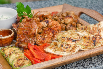  Delicious food in the restaurant