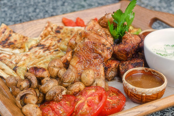 Delicious food in the restaurant