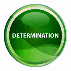 Determination Natural Green Round Button