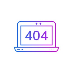 Page not found error vector icon
