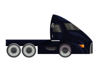 Semi trailer truck vector vehicle transport delivery cargo shipping illustration transporting set of trucking freight lorry semi-truck transportation isolated on white background