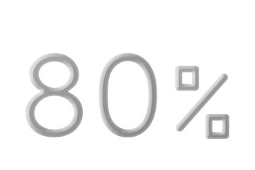 Display of% of simple design. There are color variations. シンプルなデザインの％表示