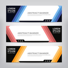 modern design, web banner template, vector illustration