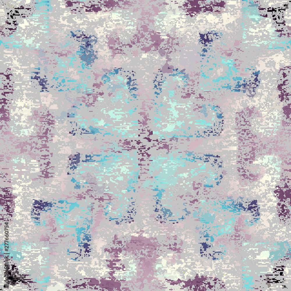 Aufkleber Vector image with imitation of grunge datamoshing texture.