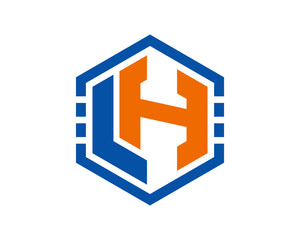 Obraz premium LH HL hexagon box logo