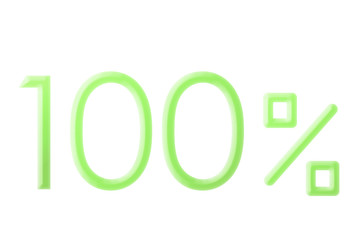Display of% of simple design. There are color variations. シンプルなデザインの％表示