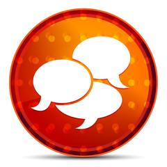 Conversation icon Nightly Orange Round Button