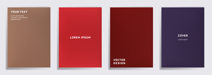 Radial semicircle geometric lines patterns.