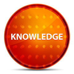 Knowledge Nightly Orange Round Button