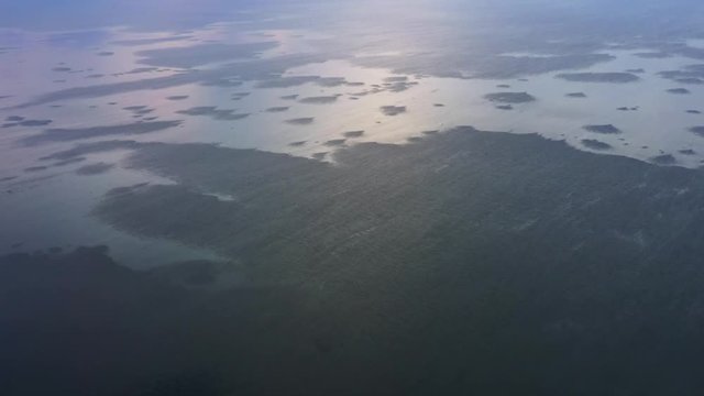 Ukraine. Kiev. Vyshgorod. Kyiv Sea. Aerial. Dnieper. Reservoir. GAES. GES