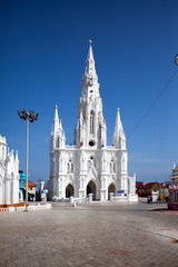 Catholic Church (Church of Our Lady Ransom) in Kanyakumari,Tamil Nadu, India..