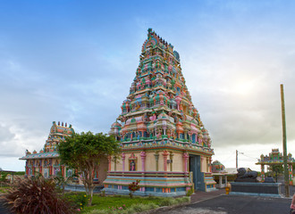 Mauritius. Hindu temple