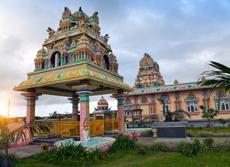 Mauritius. Hindu temple