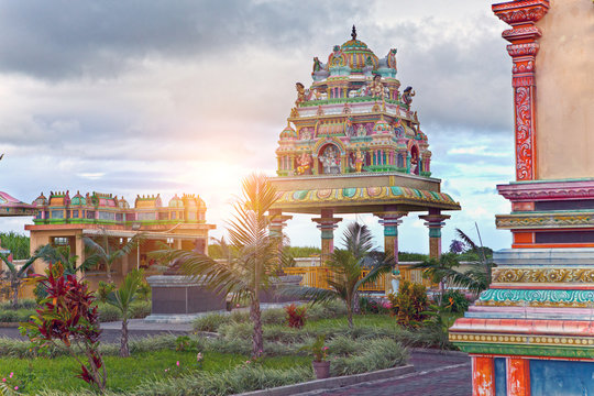 Mauritius. Hindu temple