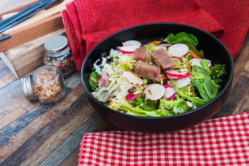 Tuna fume of rice cook radish and white chou