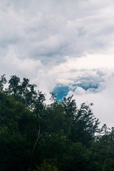 Obraz premium Sochi. Krasnaya Polyana, Russia. Caucasus Mountains