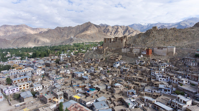 Leh Palace is a former royal palace overlooking the Ladakhi Himalayan town of Leh. A precursor to the Potala Palace in Lhasa, Tibet, the palace was built by King Sengge Namgyal in the 16th century.