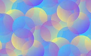 facets bubbles seamless blue yellow