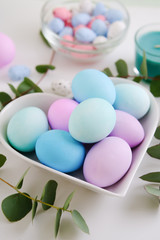 easter eggs in a bowl