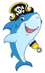 Obraz premium Pirate shark topic image 8