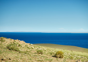 Fototapeta na wymiar Khyargas Nuur lake