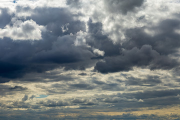 cloud-covered sky,shot on a summer evening