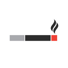 Smoking vector icon. Smoke shape vector sign