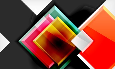 Colorful square and rectangle blocks background