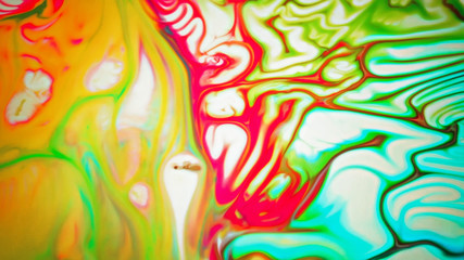 Background design of fractal paint and rich texture on the subject of imagination, creativity and art