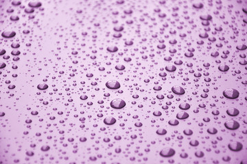 Close up water drops on metal surface can be used for web design