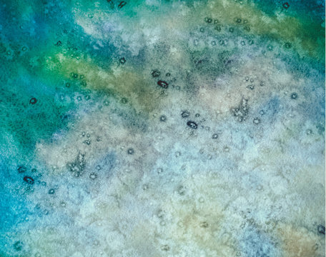 Abstract watercolor background of blue-green color. design concept .Turquoise Paper Texture