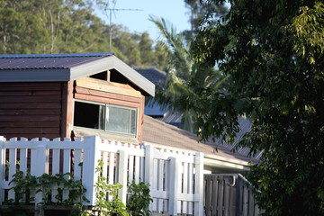 Cute Cubby House in suburban backyard