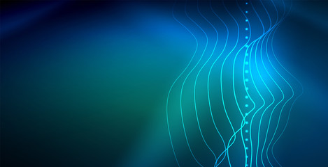 Neon wave background