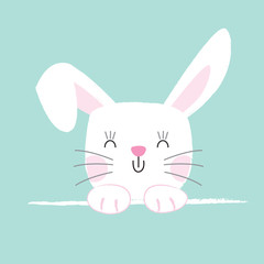 Cute rabbit design, cute Easter character